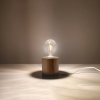 SALGADO asztali lámpa natúr fa 1x60W E27 Sollux Lighting