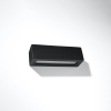 VEGA kerámia fali lámpa fekete 1x60W E27 Sollux Lighting