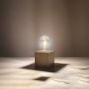 ARIZ asztali lámpa natúr fa 1x60W E 27 Sollux Lighting