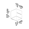 Fali lámpa LOBO szürke 1x40W G9 Sollux Lighting