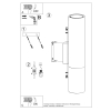 Fali lámpa LOOPEZ fekete/króm 2x40W GU10 Sollux Lighting