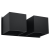 Fali lámpa QUAD 2 fekete 2x40W G9 Sollux Lighting