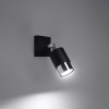 NERO fali lámpa fekete/króm 1x40W GU10 Sollux Lighting