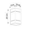Fali lámpa BLOCCO fekete 1x40W G9 Sollux Lighting