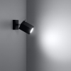 Fali lámpa MERIDA fekete 1x40W GU10 Sollux Lighting
