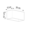 Fali lámpa QUAD MAXI fekete 2x40W G9 Sollux Lighting