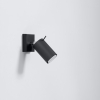 Fali lámpa RING fekete színű kapcsolóval 1x40W GU10 Sollux Lighting