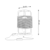 GIZUR 1x15W E27 íróasztali lámpa Sollux Lighting