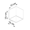 Fali lámpa QUAD natúr fa 1x40W G9 Sollux Lighting