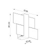Fali lámpa FENIKS 1 fehér 1x60W E27 Sollux Lighting