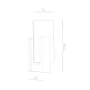 Fali lámpa LAPPO wenge 1x40W E14 Sollux Lighting 1x40W E14