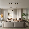 NERO fekete/arany fali lámpa 1x40W GU10 Sollux Lighting