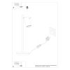 RING íróasztali lámpa fehér 1x40W GU10 Sollux Lighting