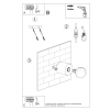 SALGADO fali lámpa beton 1x60W E27 Sollux Lighting