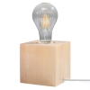 ARIZ asztali lámpa natúr fa 1x60W E 27 Sollux Lighting