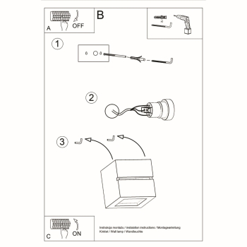 LEO LINE kerámia fali lámpa 1x60W E27 Sollux Lighting