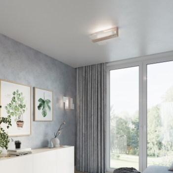 Fali lámpa FENIKS 1 természetes fa 1x60W E27 Sollux Lighting