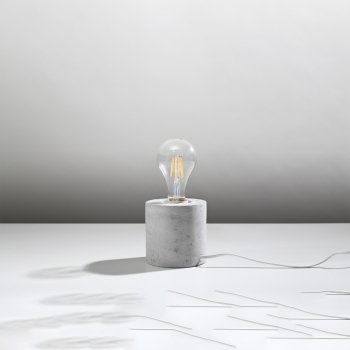 SALGADO beton 1x60W E27 asztali lámpa Sollux Lighting