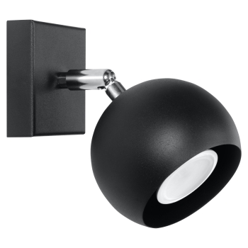 Fali lámpa OCULARE fekete 1x40W GU10 Sollux Lighting