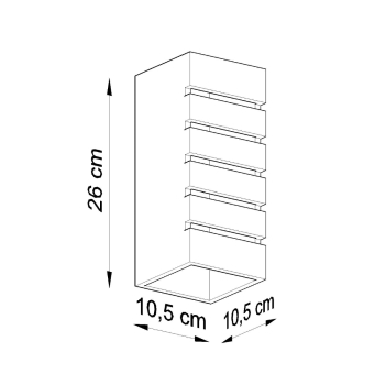SAMIR 1x60W E27 kerámia fali lámpa Sollux Lighting