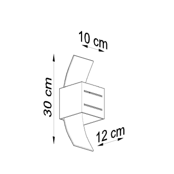 Fali lámpa LORETO fehér 1x40W G9 Sollux Lighting