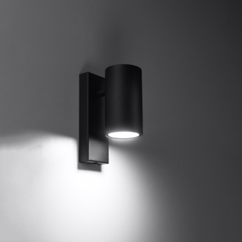 Fali lámpa UTTI fekete 1x40W GU10 Sollux Lighting