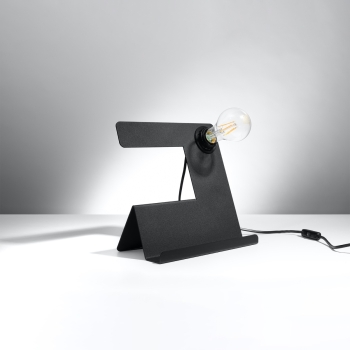 Íróasztali lámpa INCLINE fekete 1x60W E27 Sollux Lighting
