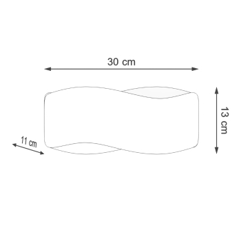 Fali lámpa TILA 30 fehér 1x40W G9 Sollux Lighting