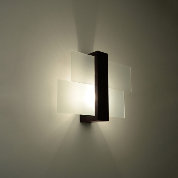 Fali lámpa FENIKS 1 wenge 1x60W E27 Sollux Lighting