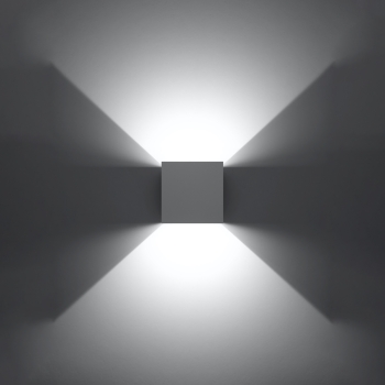 Fali lámpa LUCA fehér LED IP54 1x6W LED Sollux Lighting 1x6W LED