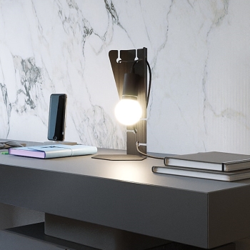 ARBY asztali lámpa fekete Sollux Lighting