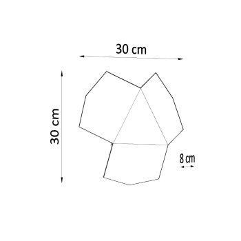 Fali lámpa TRE fehér 2x40W G9 Sollux Lighting