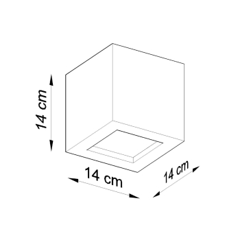 LEO kerámia fali lámpa 1x60W E27 Sollux Lighting