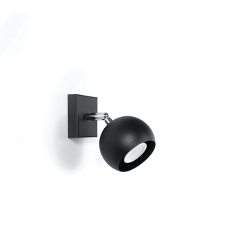Fali lámpa OCULARE fekete 1x40W GU10 Sollux Lighting