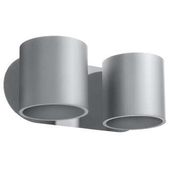ORBIS 2 fali lámpa szürke 2x40W G9 Sollux Lighting
