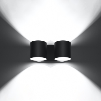 Fali lámpa ORBIS 2 fekete 2x40W G9 Sollux Lighting