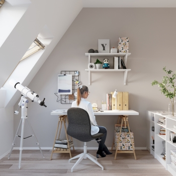 RING íróasztali lámpa fehér 1x40W GU10 Sollux Lighting