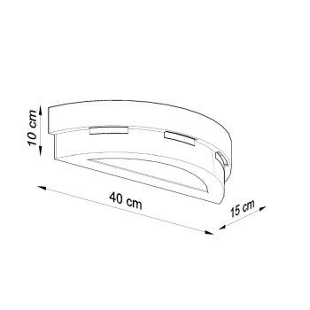 Kerámia fali lámpa HELIOS 1x60W E27 Sollux Lighting