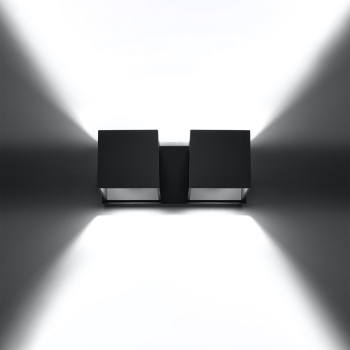 Fali lámpa QUAD 2 fekete 2x40W G9 Sollux Lighting