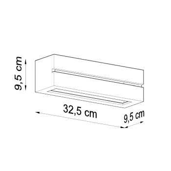 VEGA LINE 1x60W E27 kerámia fali lámpa Sollux Lighting
