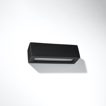 VEGA kerámia fali lámpa fekete 1x60W E27 Sollux Lighting