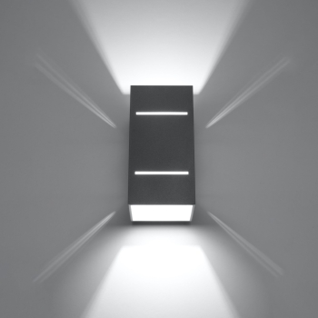 Fali lámpa BLOCCO szürke 1x40W G9 Sollux Lighting