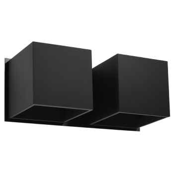 Fali lámpa QUAD 2 fekete 2x40W G9 Sollux Lighting