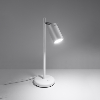 RING íróasztali lámpa fehér 1x40W GU10 Sollux Lighting