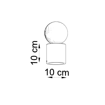 SALGADO asztali lámpa natúr fa 1x60W E27 Sollux Lighting