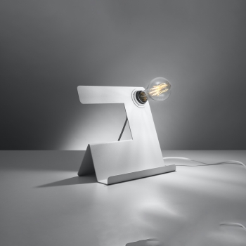 Íróasztali lámpa INCLINE fehér 1x60W E27 Sollux Lighting