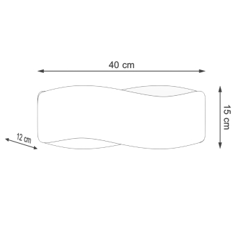 Fali lámpa TILA 40 fehér 1x40W G9 Sollux Lighting 1x40W G9