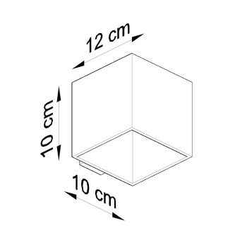 Fali lámpa QUAD natúr fa 1x40W G9 Sollux Lighting