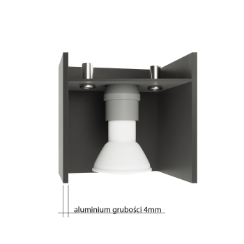Fali lámpa QUAD 2 fehér 2x40W G9 Sollux Lighting