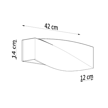 Falilámpa SIGMA concrete 1x60W E27 Sollux Lighting 1x60W E27